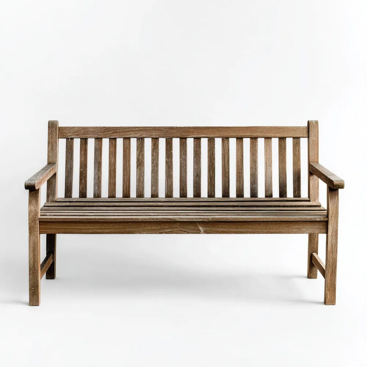 Dwuosobowa drewniana ławka ogrodowa brązowa 120 x 65 x 92 cm