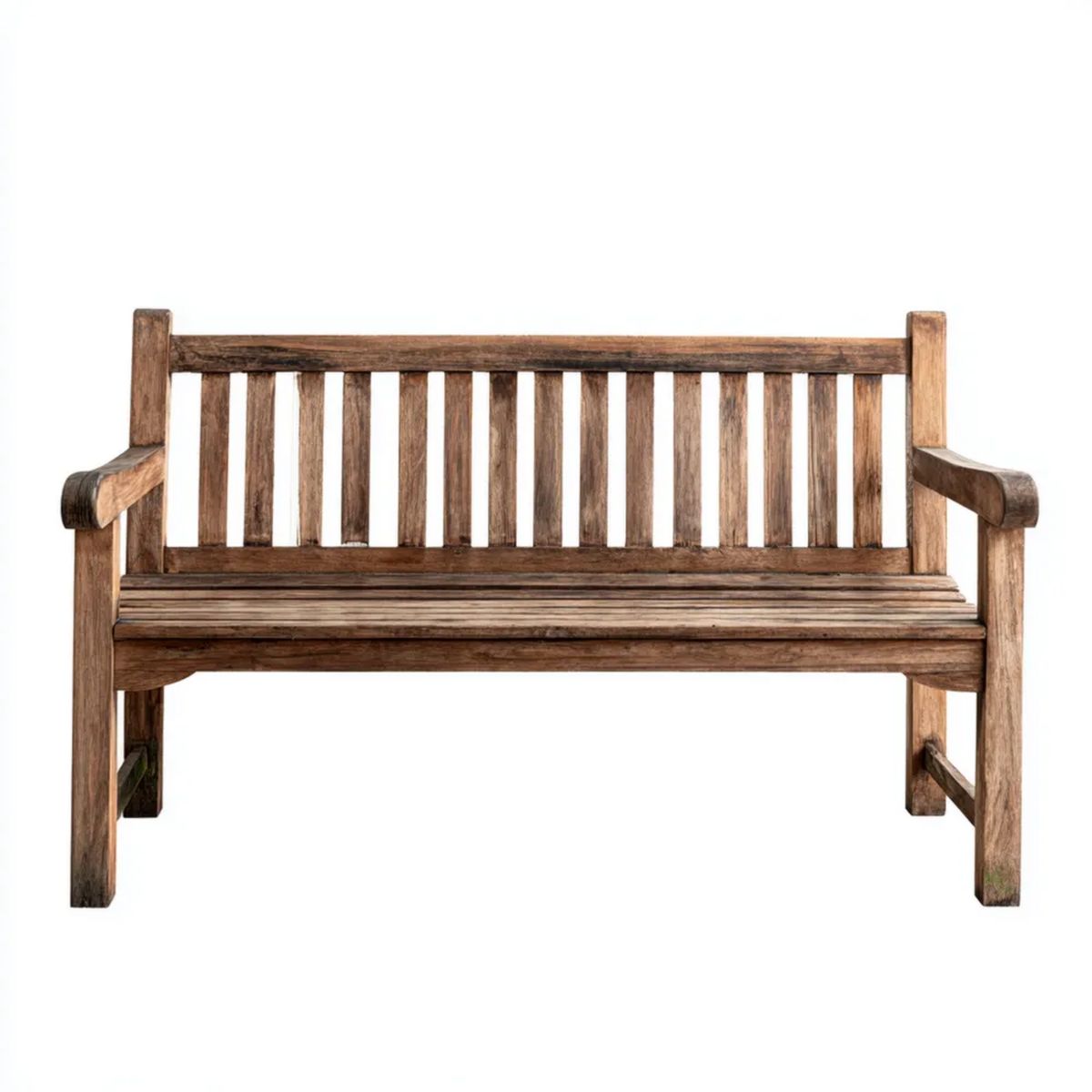 Dwuosobowa ławka ogrodowa z drewna brązowa 120 x 63 x 90 cm